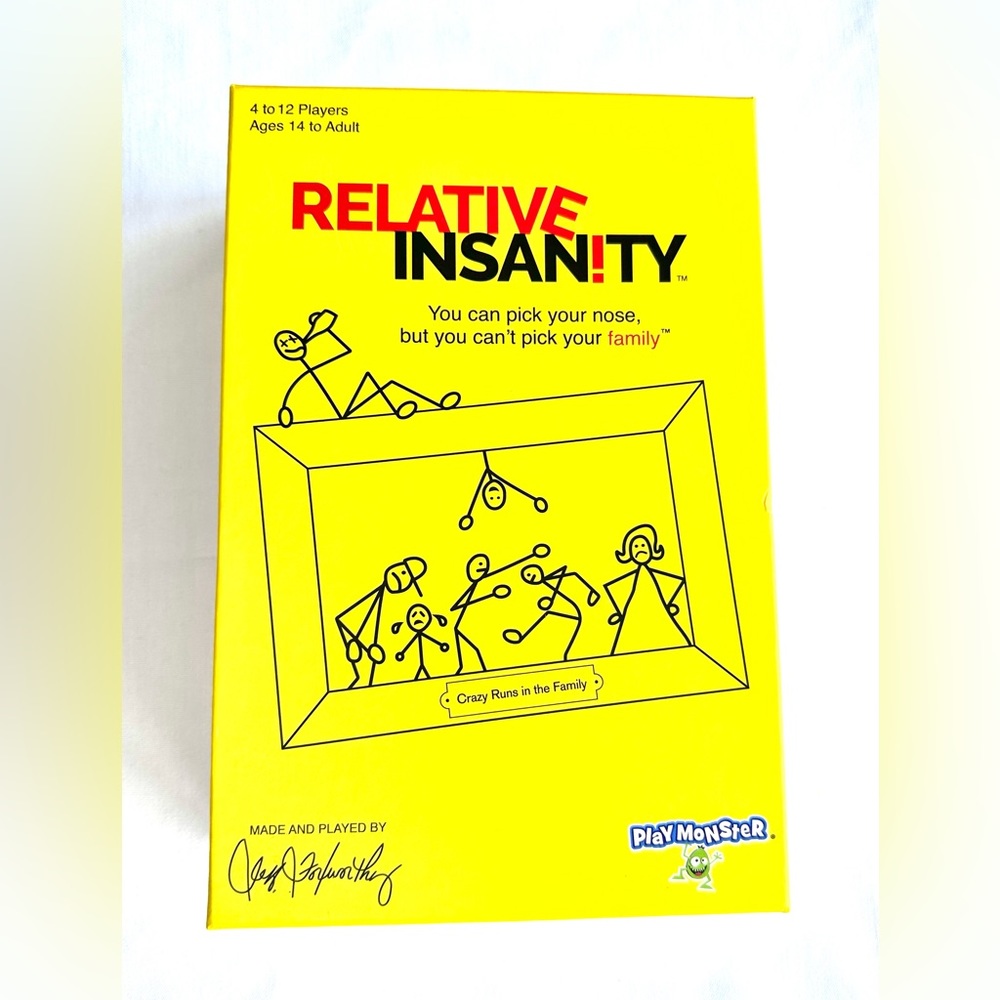 Relative Insanity Card Game New, Wrapped Cards, Never Played, Box Opened